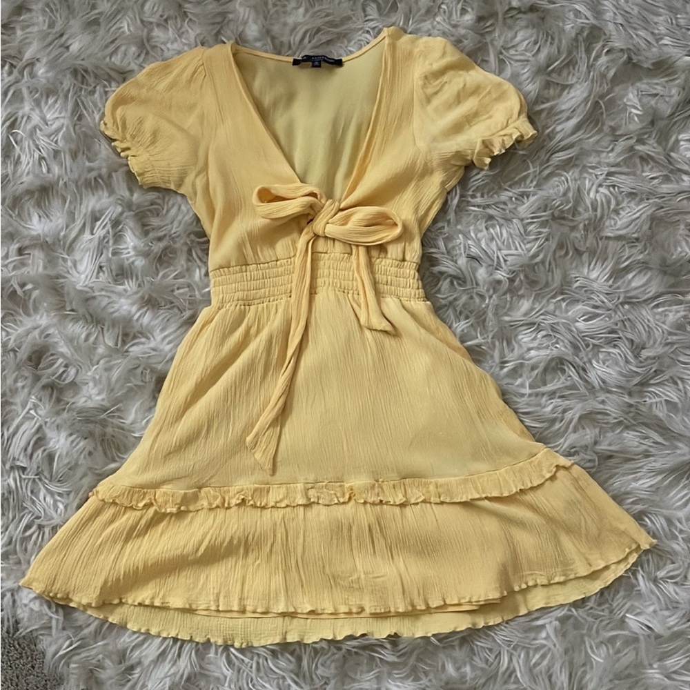 yellow mini dress